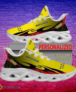 Waffle House Max Soul Shoes Pattern New Running Sneaker Effortless Custom Name - Waffle House Max Soul Shoes Personlized Photo 1