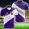 Washington Huskies All Over Print 3D Polo Shirt Golf Lover Gift Product Photo 1