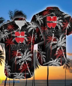 WÜRTH Brand Coconut Tree Pattern Black Hawaiian Shirt All Over Print Gift Summer - WÜRTH Hawaiian Shirt Black Coconut Tree _2
