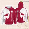 Alabama Crimson Tide Skull Pullover Zip Hoodie 3D All Over Print For Men And Women Product Photo 1