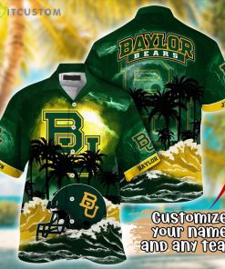 Baylor Bears NCAA Team Logo Custom Name 3D Hawaiian Shirt Gift Ideas Product Photo 1