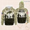 Buffalo Bills Military Appreciation Performance Zip Hoodie 3D All Over Print For Men And Women Product Photo 1