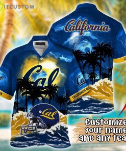 California Golden Bears NCAA Team Logo Custom Name 3D Hawaiian Shirt Gift Ideas Product Photo 1