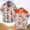 Caterpillar Inc Orange Coconut Pattern Combo 3D Hawaiian Shirt And Shorts Product Photo 1