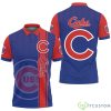 Chicago Cubs MLB Vertical Team Name Team Logo Background Printed 3D Polo Shirt For Fans Product Photo 1