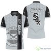 Chicago White Sox MLB Vertical Team Name Team Logo Background Printed 3D Polo Shirt For Fans Product Photo 1