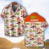 Claas Orange Coconut Pattern Combo 3D Hawaiian Shirt And Shorts Product Photo 1