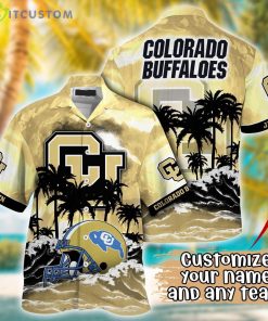 Colorado Buffaloes NCAA Team Logo Custom Name 3D Hawaiian Shirt Gift Ideas Product Photo 1