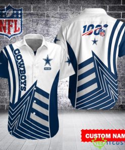 Dallas Cowboys NFL Personalized Button Hawaiian Shirt Product Photo 1