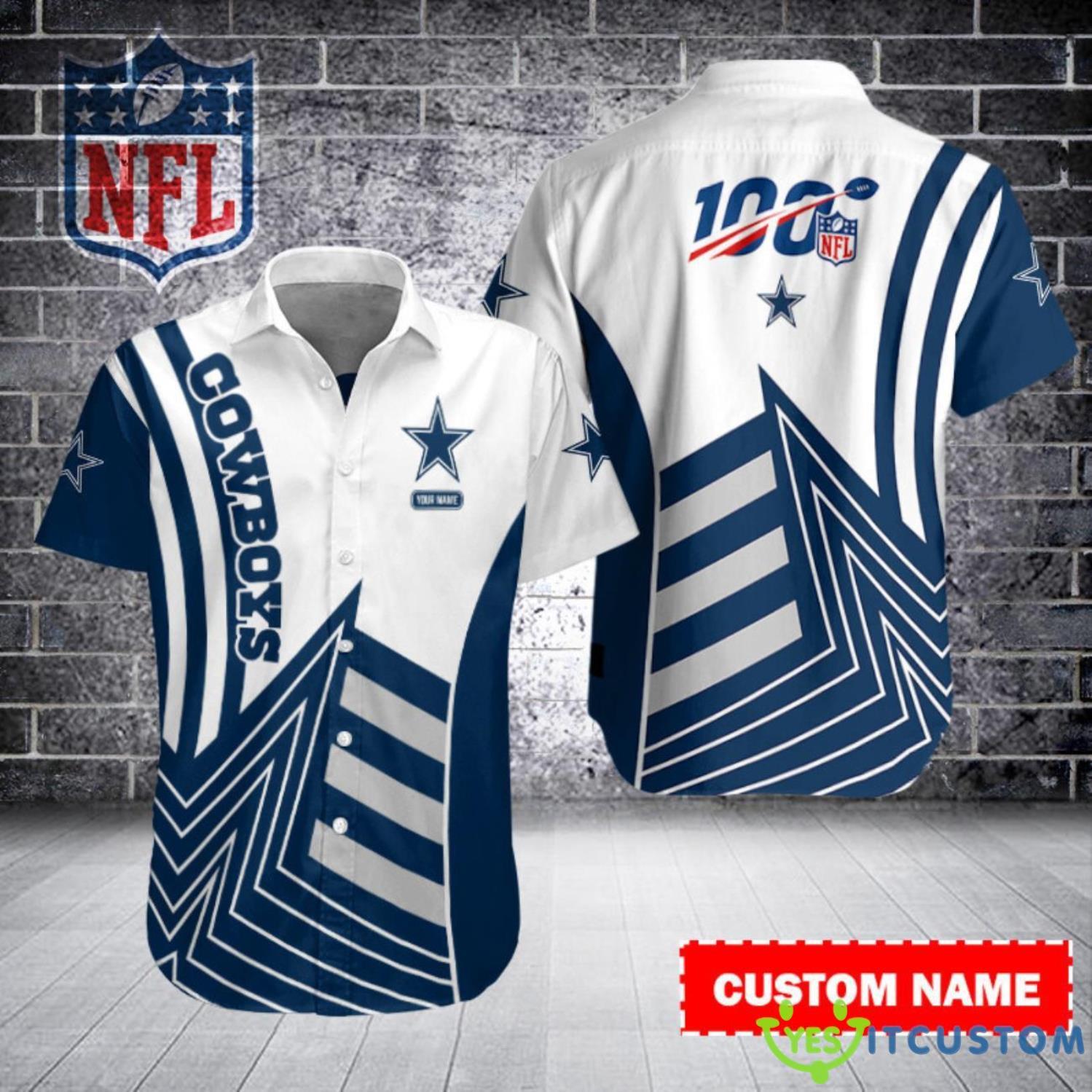 Dallas Cowboys NFL Personalized Button Hawaiian Shirt 2 Dallas Cowboys NFL Personalized Button Hawaiian Shirt Product Photo 1