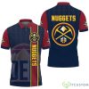 Denver Nuggets NBA Vertical Team Name Team Logo Background Printed 3D Polo Shirt For Fans Product Photo 1