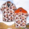 Ducatti Orange Coconut Pattern Combo 3D Hawaiian Shirt And Shorts Product Photo 1