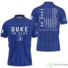 Duke Blue Devils Go Duke NCAA American Flag Military Printed 3D Polo Shirt For Fans Product Photo 1