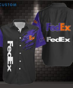 FEDEX Hawaii Shirt Unique Logo Brand Broken Hawaiian Shirt Product Photo 1