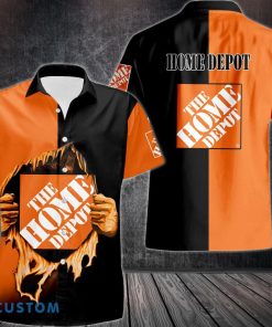 HOME DEPOT Short Sleeve Shirt Logo Brand Hawaiian Shirt Limited Designs For Fans Product Photo 1