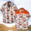 Hyosung Motorcyles Orange Coconut Pattern Combo 3D Hawaiian Shirt And Shorts Product Photo 1