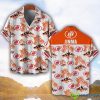 Jinma Orange Coconut Pattern Combo 3D Hawaiian Shirt And Shorts Product Photo 1