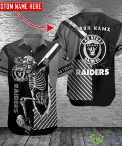 Las Vegas Raiders Personalized Button Hawaiian Shirt Halloween Gift Product Photo 1
