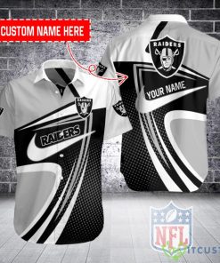 Las Vegas Raiders Personalized Button Hawaiian Shirt Team Trending Shirt Product Photo 1