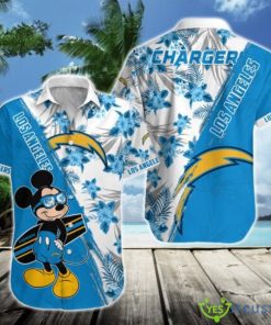 Los Angeles Chargers Name Hawaiian Shirt Product Photo 1