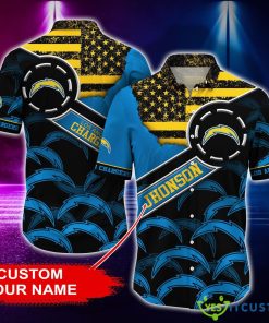 Los Angeles Chargers Personalized Button Shirt 3D Hawaiian Shirt Product Photo 1