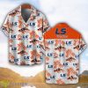 LS Tractor Orange Coconut Pattern Combo 3D Hawaiian Shirt And Shorts Product Photo 1