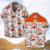 MG Car Orange Coconut Pattern Combo 3D Hawaiian Shirt And Shorts Product Photo 1