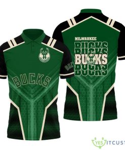 Milwaukee Bucks National Basketball Association 2024 3D Polo Shirt For Fans Basketball Pattern Product Photo 1
