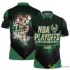 Milwaukee Bucks National Basketball Association Playoffs V2 3D Polo Shirt For Fans Basketball Pattern Product Photo 1