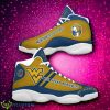 NCAA West Virginia Mountaineers Logo Design Gift For Fans Air Jordan 13 Shoes Product Photo 1
