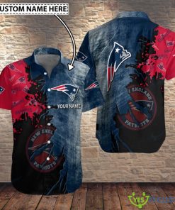 New England Patriots Personalized Name Hawaiian Shirt Product Photo 1