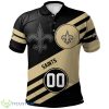 New Orleans Saints Grunge Custom Number 3D Polo Shirt Gift Ideas For Sport Season Product Photo 1