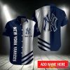 New York Yankees Personalized Button Hawaiian Shirt Product Photo 1