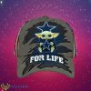 NFL Dallas Cowboys Logo Design Baby Yoda For Life Gifts For Fans Full Over Print Cap Product Photo 1