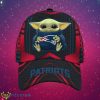NFL New England Patriots Logo Design Dark Type Baby Yoda Gifts For Fans Full Over Print Cap Product Photo 1