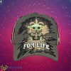 NFL New Orleans Saints Logo Design Baby Yoda For Life Gifts For Fans Full Over Print Cap Product Photo 1