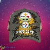 NFL Pittsburgh Steelers Logo Design Baby Yoda For Life Gifts For Fans Full Over Print Cap Product Photo 1