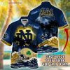 Notre Dame Fighting Irish NCAA Team Logo Custom Name 3D Hawaiian Shirt Gift Ideas Product Photo 1
