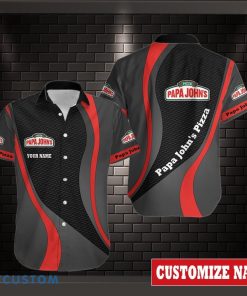 Personalized Name Papa John's Pizza Unique Gift For Fans 3d Hawaiian Shirt Product Photo 1