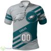 Philadelphia Eagles Grunge Custom Number 3D Polo Shirt Gift Ideas For Sport Season Product Photo 1