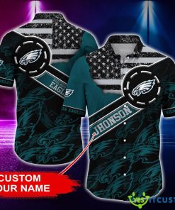 Philadelphia Eagles Personalized Button Shirt 3D Hawaiian Shirt Product Photo 1