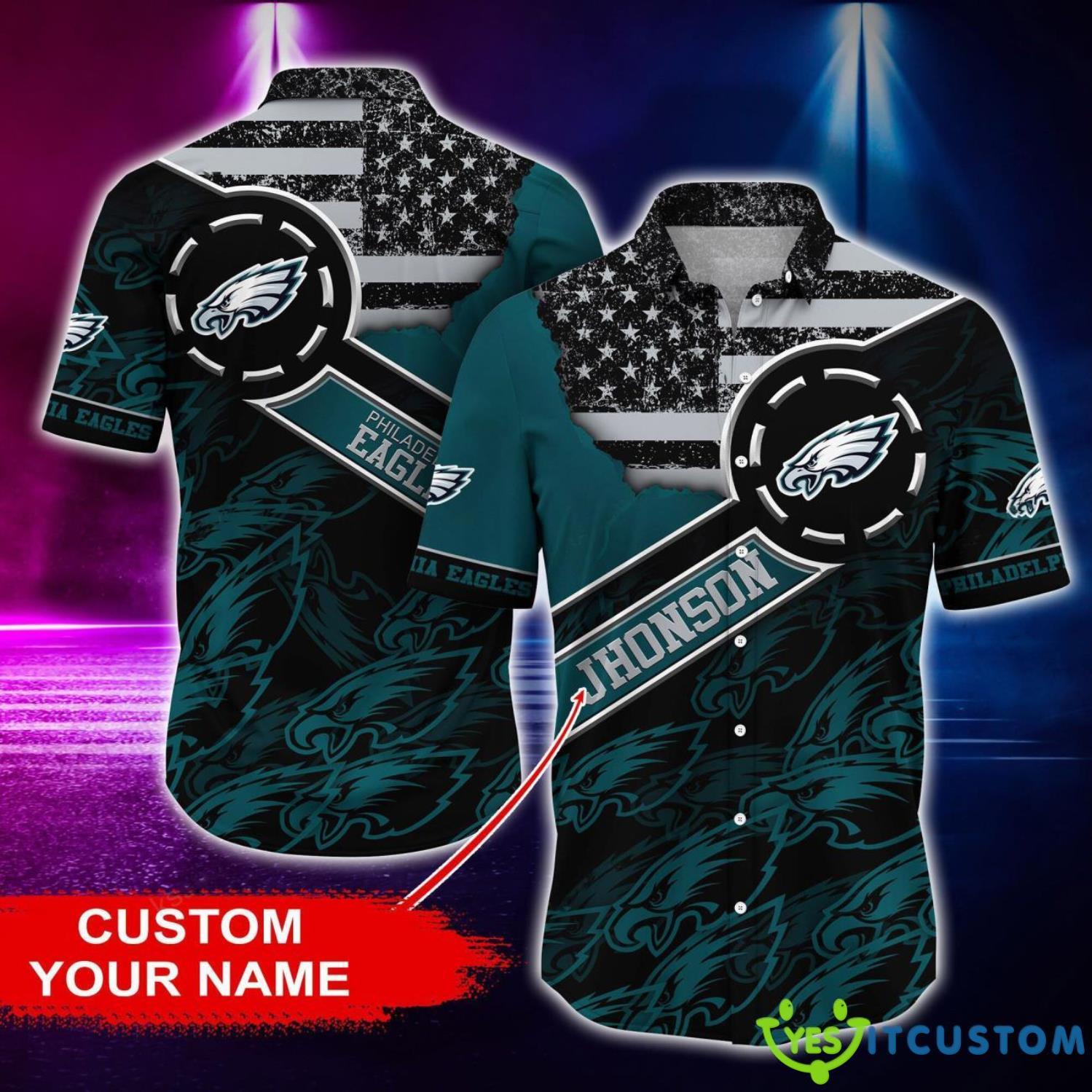 Philadelphia Eagles Personalized Button Shirt 3D Hawaiian Shirt 2 Philadelphia Eagles Personalized Button Shirt 3D Hawaiian Shirt Product Photo 1
