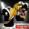 Pittsburgh Steelers Personalized Button Hawaiian Shirt Product Photo 1