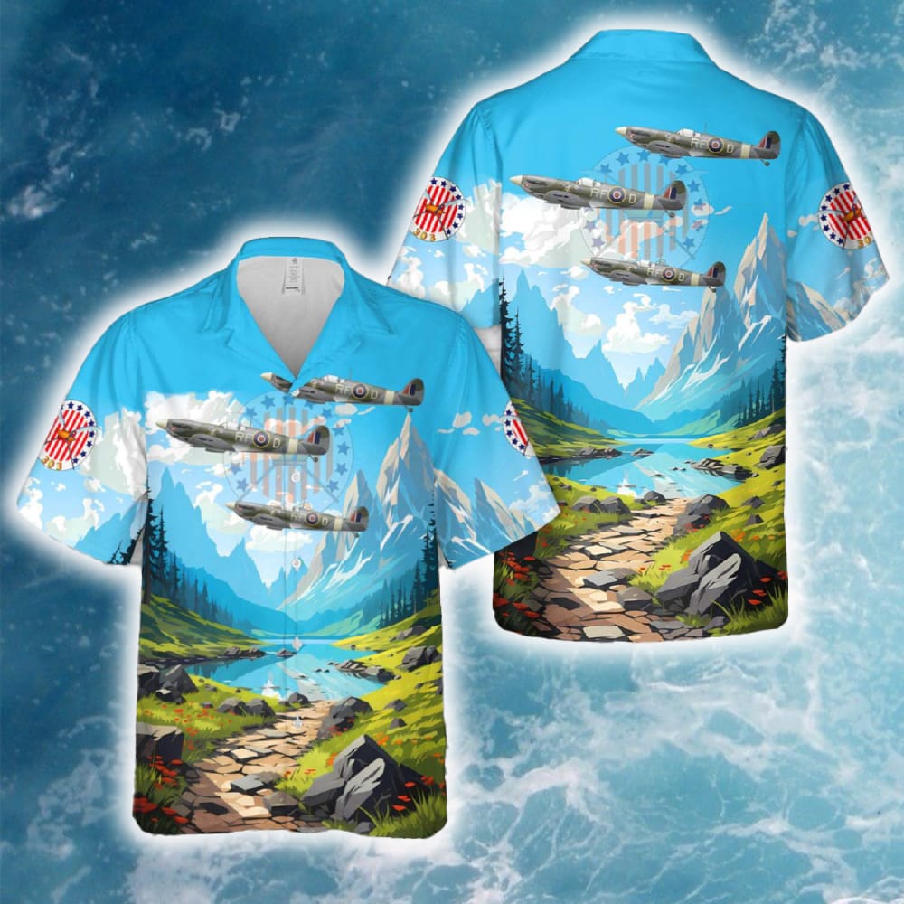 Polish Air Force Supermarine Spitfire Mk Vb EN951 Of No 303 (Polish) Squadron Kosciuszko Hawaiian Shirt Beach Summer 2 Polish Air Force Supermarine Spitfire Mk Vb EN951 Of No 303 (Polish) Squadron Kosciuszko Hawaiian Shirt Beach Summer - 020624-121723