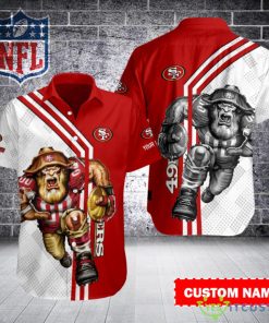 San Francisco 49ers Personalized Button Hawaiian Shirt Team Trending Shirt Product Photo 1