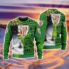 Athletic Bilbao The Grinch Christmas Pattern Flower And Snow Ugly Sweater 3D Product Photo 1