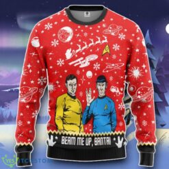 3D S.T Beam Me Up Santa Custom Ugly Sweater Special Gift For Loved Ones Product Photo 1