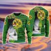 Borussia Dortmund The Grinch Christmas Pattern Flower And Snow Ugly Sweater 3D Product Photo 1