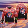 Chicago Cubs MLB Knitting Pattern Christmas Tree Pine Happy Ugly Sweater Merry Chistmas Product Photo 1