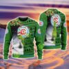 Chicago Fire The Grinch Christmas Pattern Flower And Snow Ugly Sweater 3D Product Photo 1